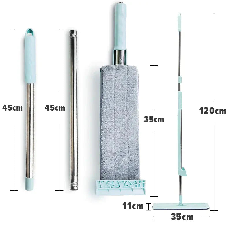 360 Hands-Free Microfiber Floor Mop Anti Spier