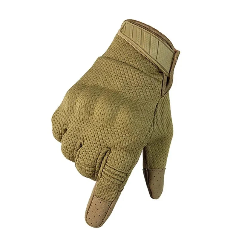 Men Breathable Full Finger Gloves Anti Spier