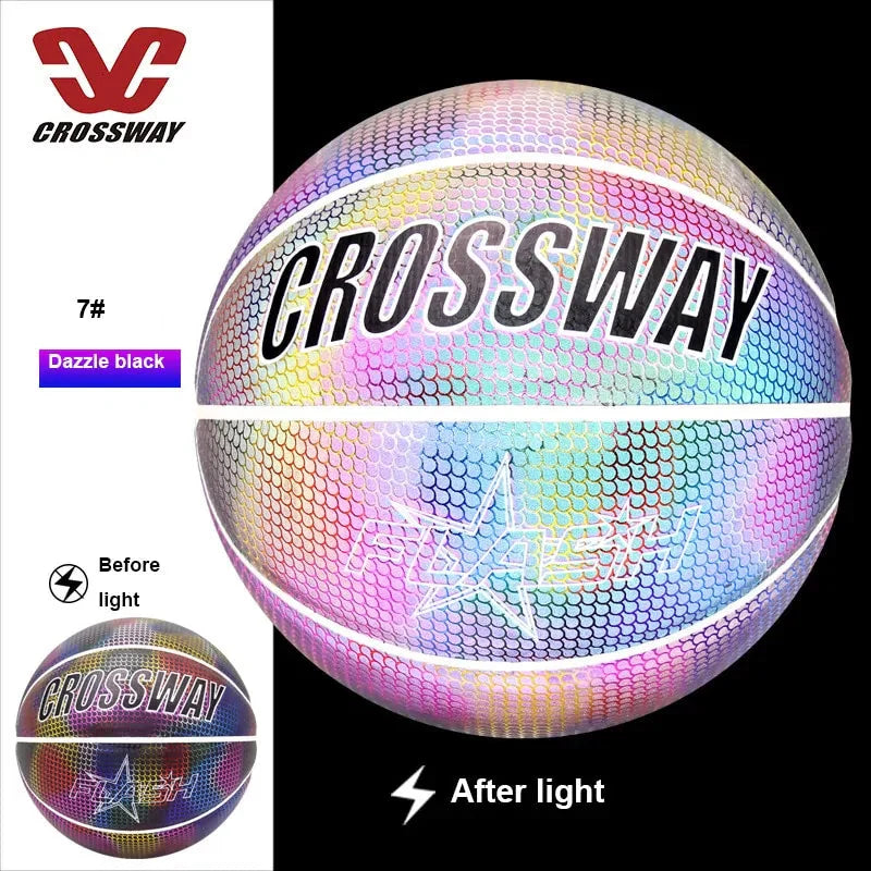 Holographic Reflective Wear-Resistant Luminous Basketball Anti Spier