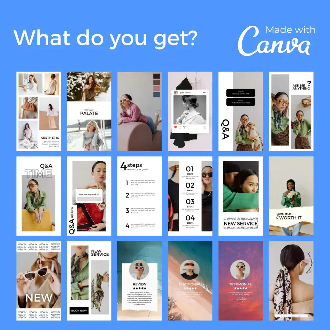 Downloadable Instagram Story 100 Template Anti Spier