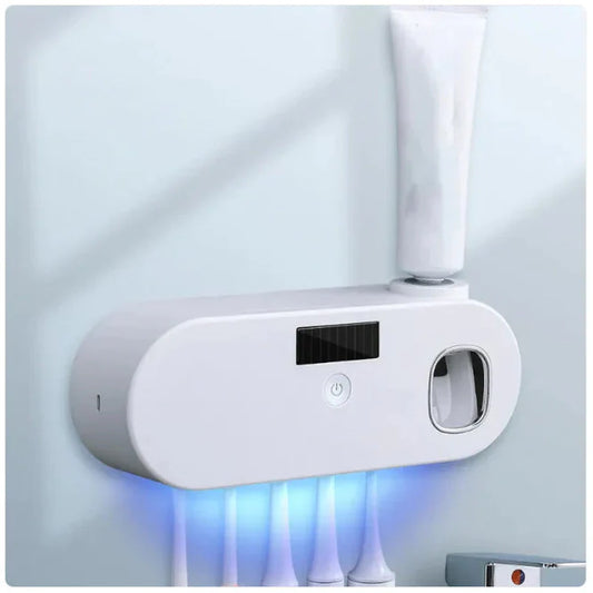 UV Clean USB Smart Toothbrush Holder & Cup Set Anti Spier