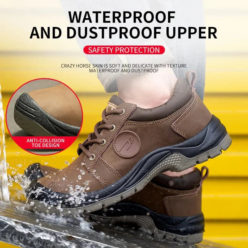 Anti-Smashing Construction Safety Work Sneakers Warm Anti Spier