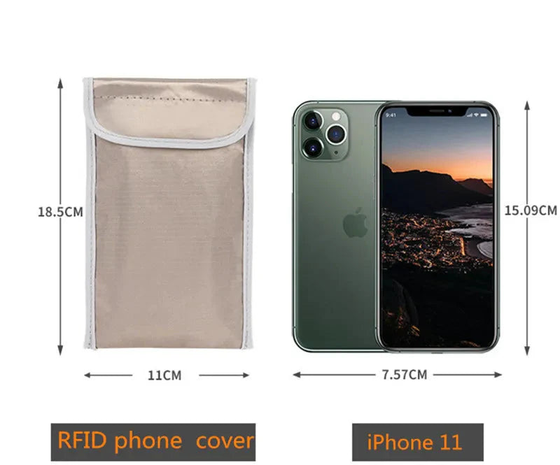 SmartShield 6.5” Anti-Radiation RFID Protection Bag - Your Ultimate Mobile Security & Privacy Solution! Anti Spier