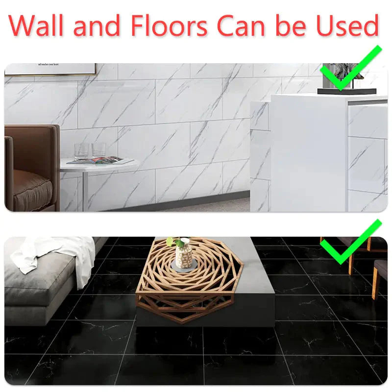 Thick Self-Adhesive Marble Floor Stickers Anti Spier