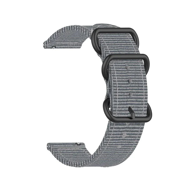 18mm 20mm 22mm Durable Military Woven Nylon Wrist Watch Band Quick Release Strap - Anti Spier 