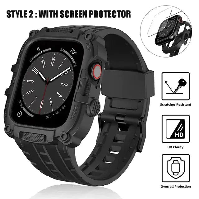 Sport Case And Strap Watch Anti Spier