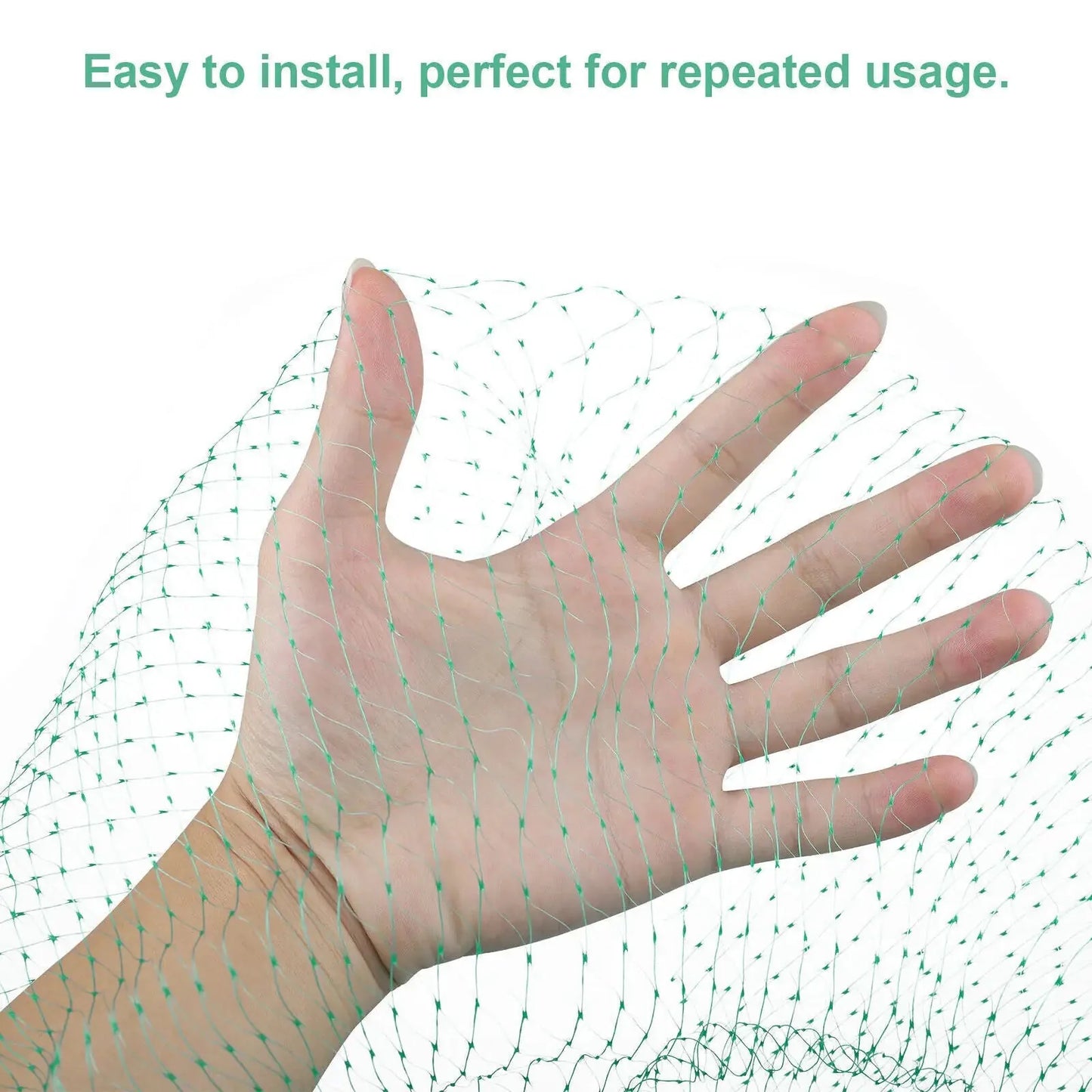 33FT Anti Bird Netting Pond Net Protection Tree Crops Plants Fruits Garden Mesh Anti Spier