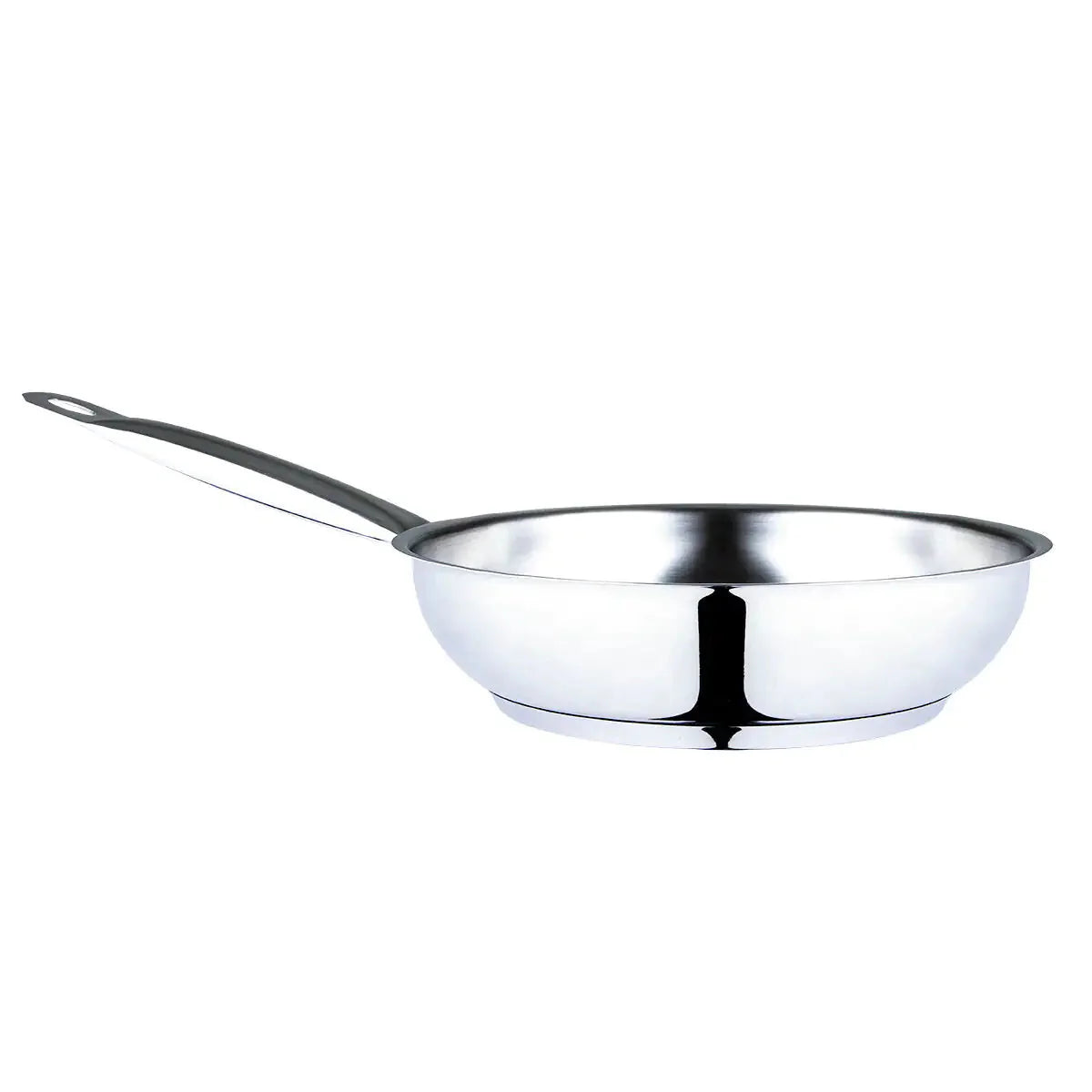 Serenk Modernist Stainless Steel Frying Pan 24 cm Anti Spier