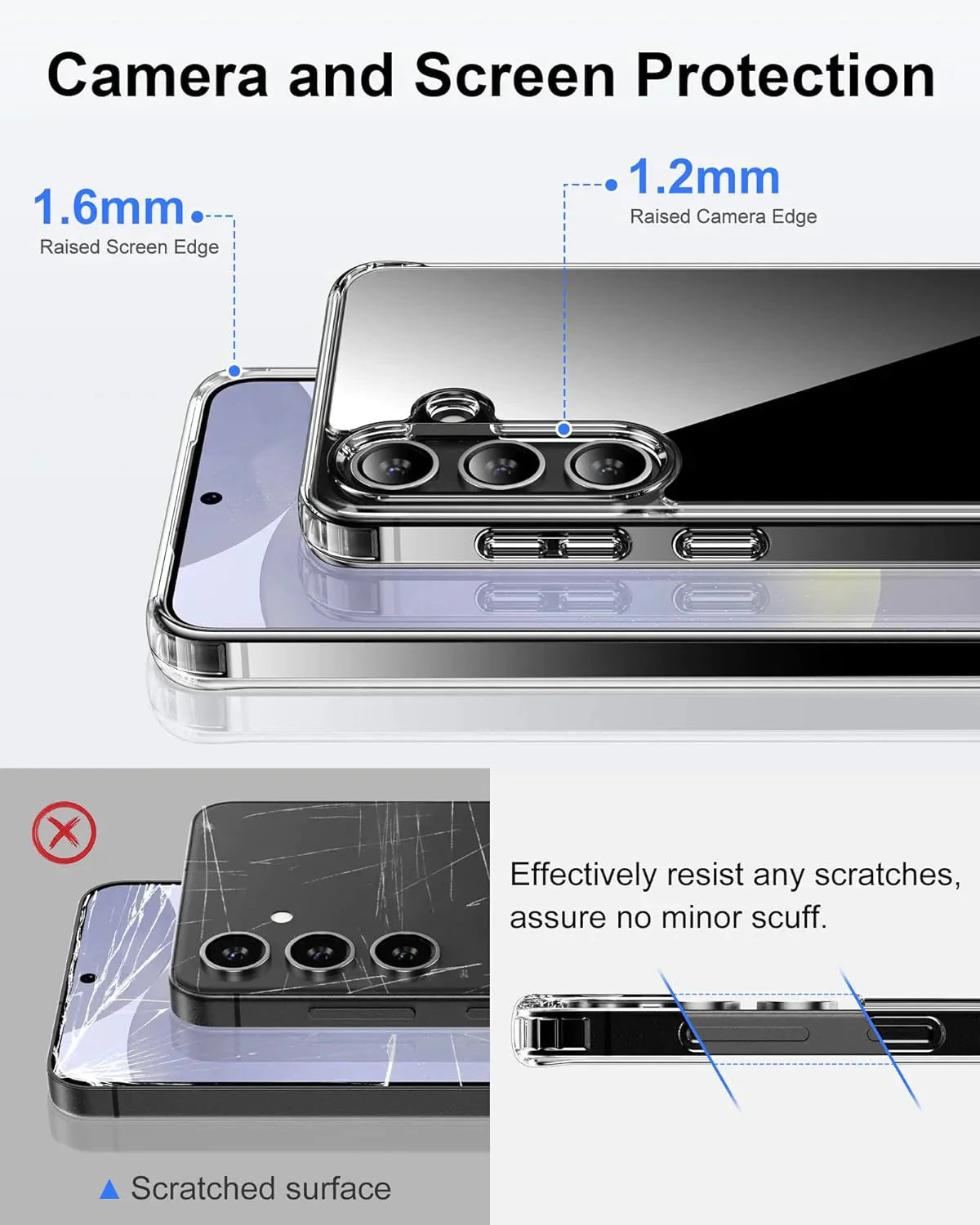 For Samsung Galaxy S24 Ultra Plus Shockproof Case & Screen Protector & Camera US Anti Spier