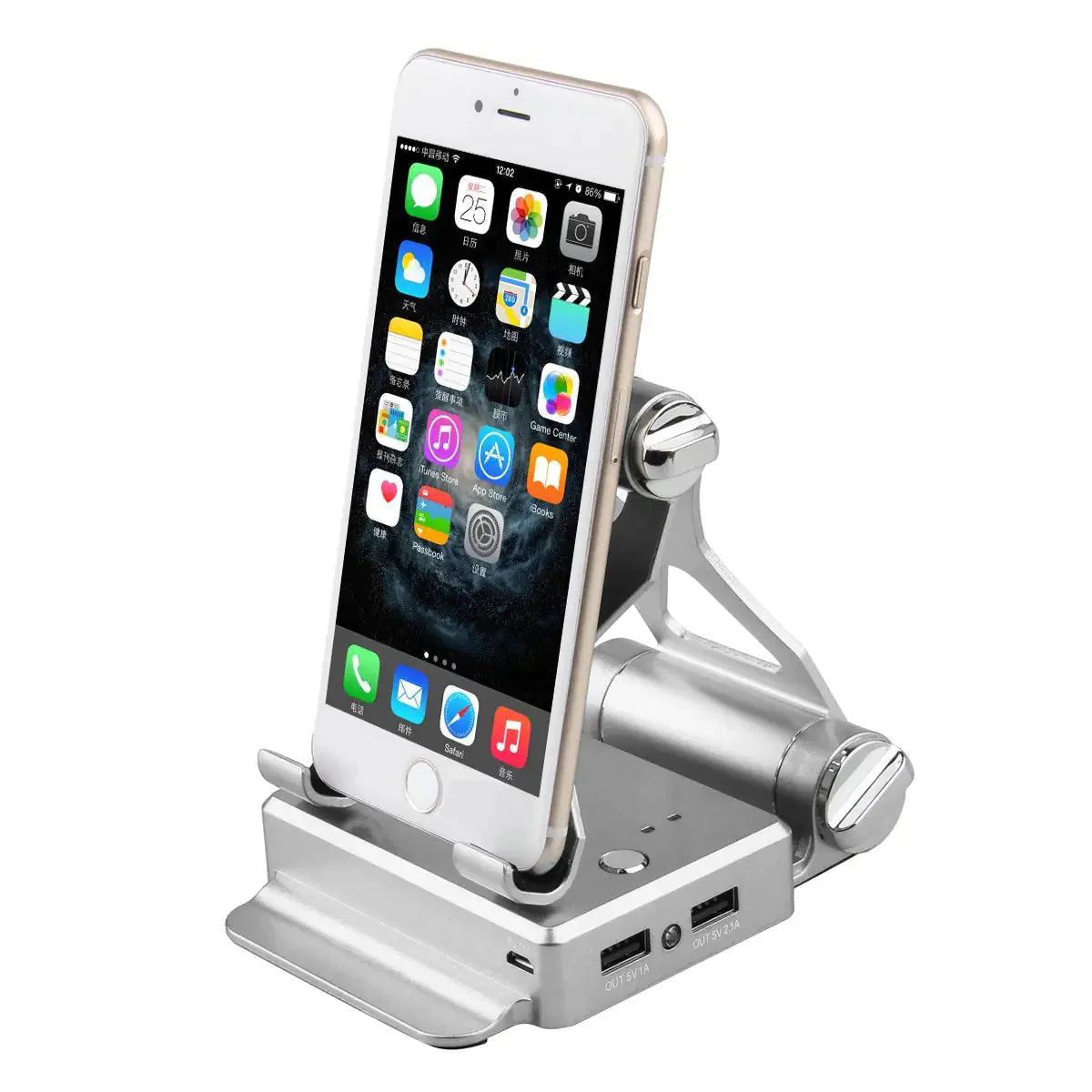 Podium Style Stand With Extended Battery Up To 200% For iPad, iPhone And Other Smart Gadgets Anti Spier