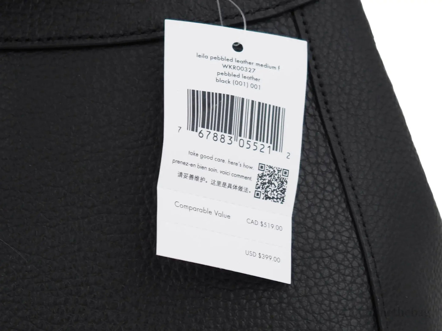 Kate Spade Leila Black Pebbled Leather Medium Flap Shoulder Backpack Book Bag Anti Spier