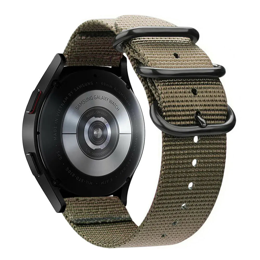 18mm 20mm 22mm Durable Military Woven Nylon Wrist Watch Band Quick Release Strap - Anti Spier 