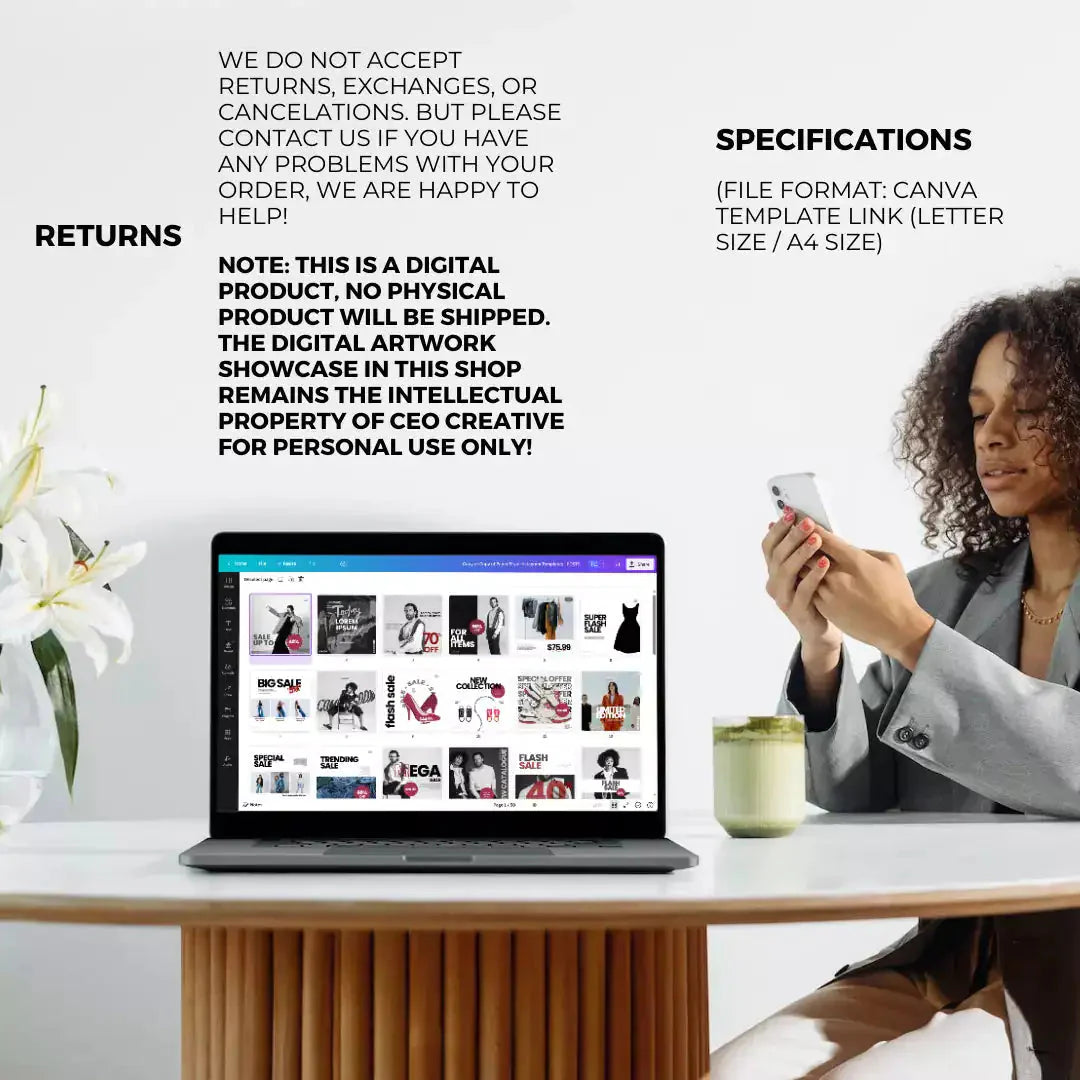 Downloadable Instagram Fashion Store 100 Pages Bundle Anti Spier