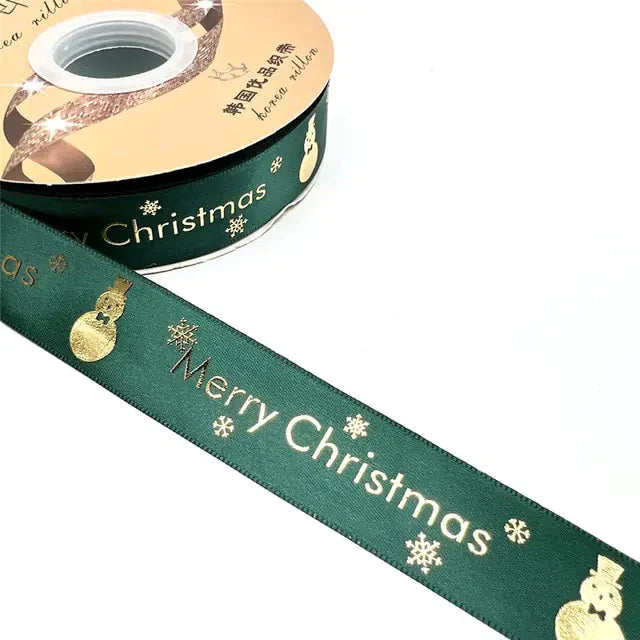 Ribbon Printed Christmas Design Decoration Gift Packing Anti Spier