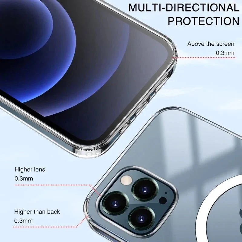 Magnetic Wireless Charging Case Anti Spier