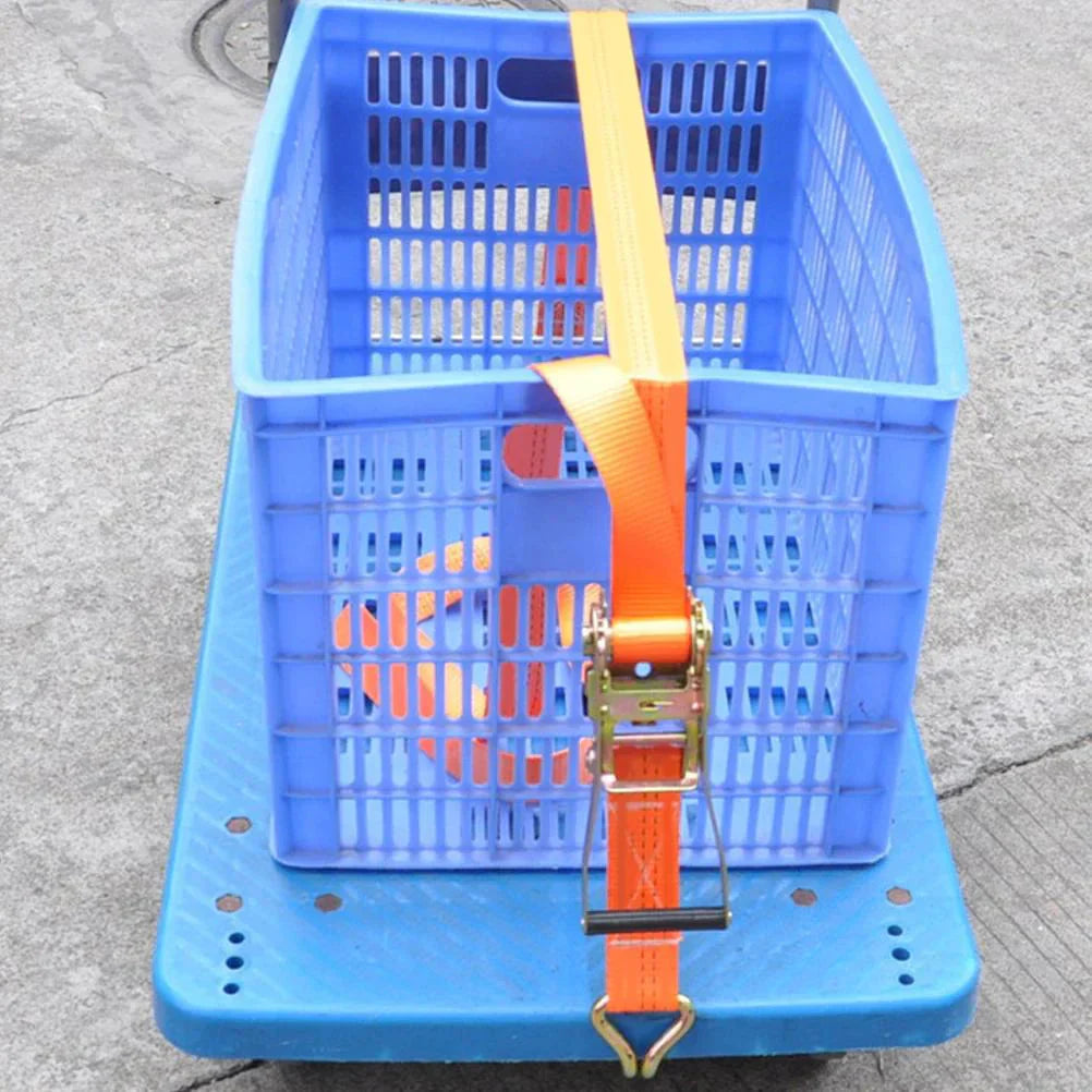 4 PK Ratchet Tie Down Straps 1.5" x 15 Feet 4,000 LB Safety J Hook Heavy Duty US Anti Spier