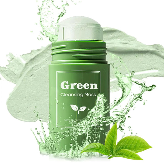 PAINISTIC Green Tea Clay Face Mask - Green Tea Skin Care for Removes Blackheads Mask Pore Cleansing Green Tea Clay Skin Mask Deep Cleanse Mask for All Skin Types (1 PCS) Anti Spier