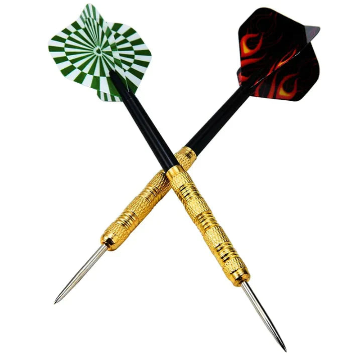 5 Sets (15Pcs) Steel Tip Professional Darts Set Darts Slim Barrel Dart Flights Anti Spier