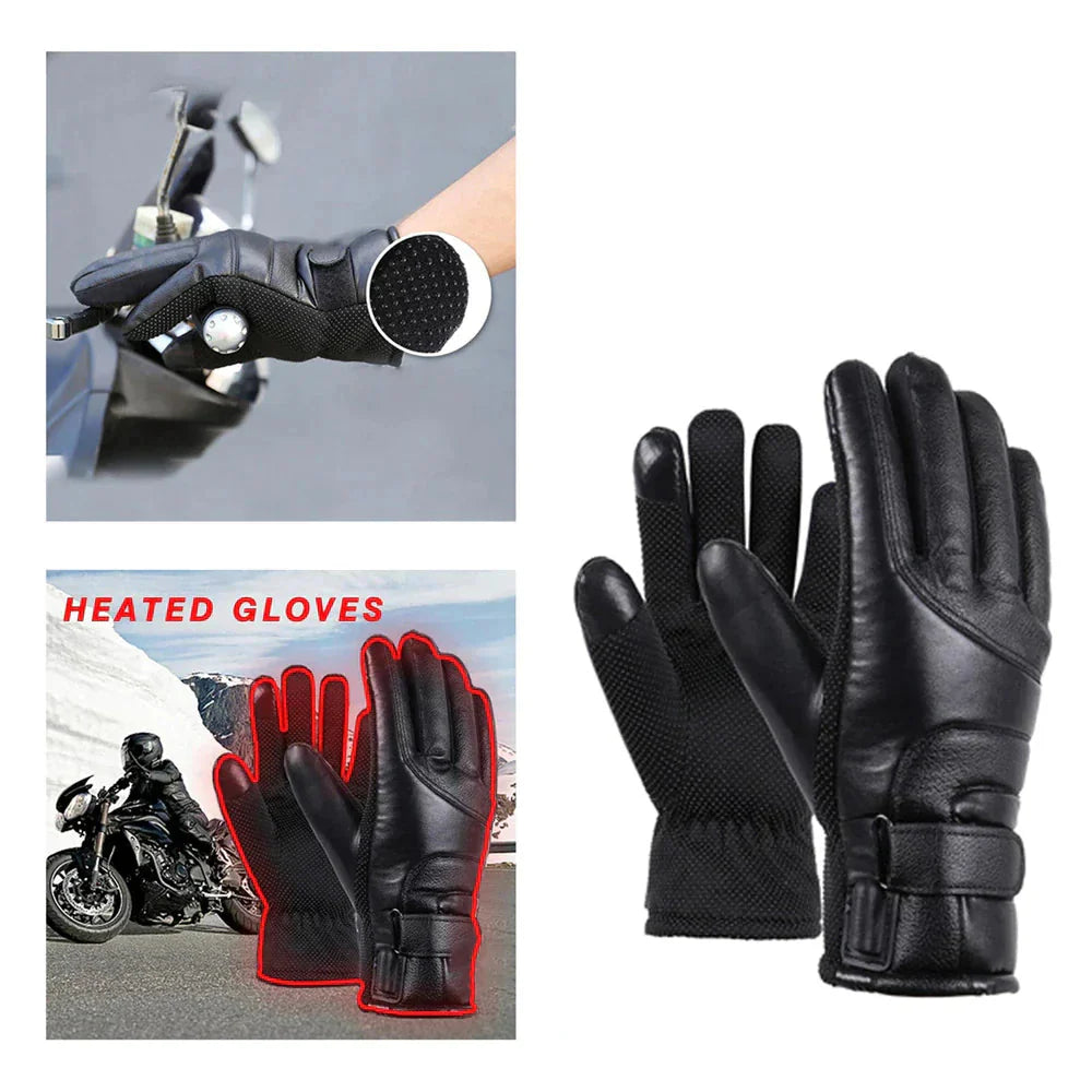 Electric USB Heated Gloves Winter Warming Thermal Ski Snow Hand Warm Windproof Anti Spier