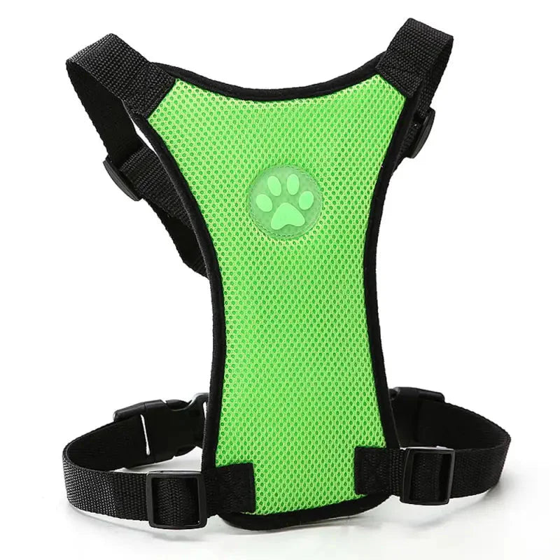 Dog supplies Breathable mesh chest straps Pet car safety chest back Anti Spier