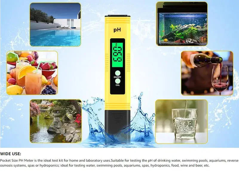 GOXAWEE PH Tester Pen for Precise Water Measurement Anti Spier