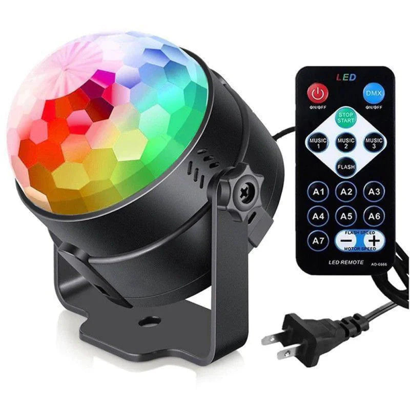Disco Party Lights Strobe LED DJ Ball Sound Activated Bulb Dance Lamp Decoration Anti Spier