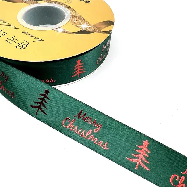 Ribbon Printed Christmas Design Decoration Gift Packing Anti Spier