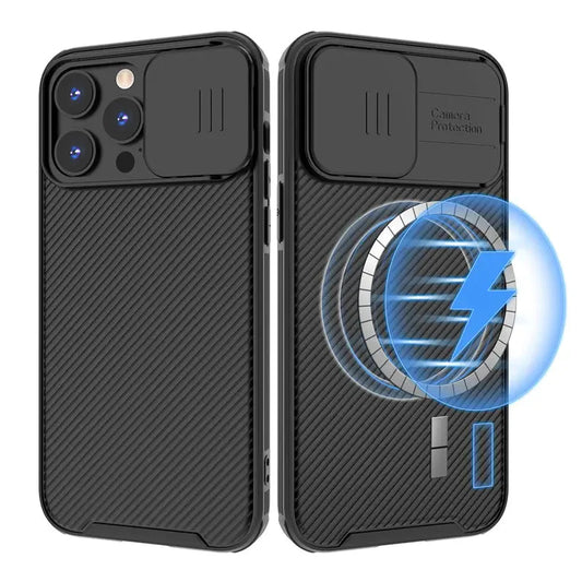 Slide Camera Lens Magsafe Charging Case Anti Spier