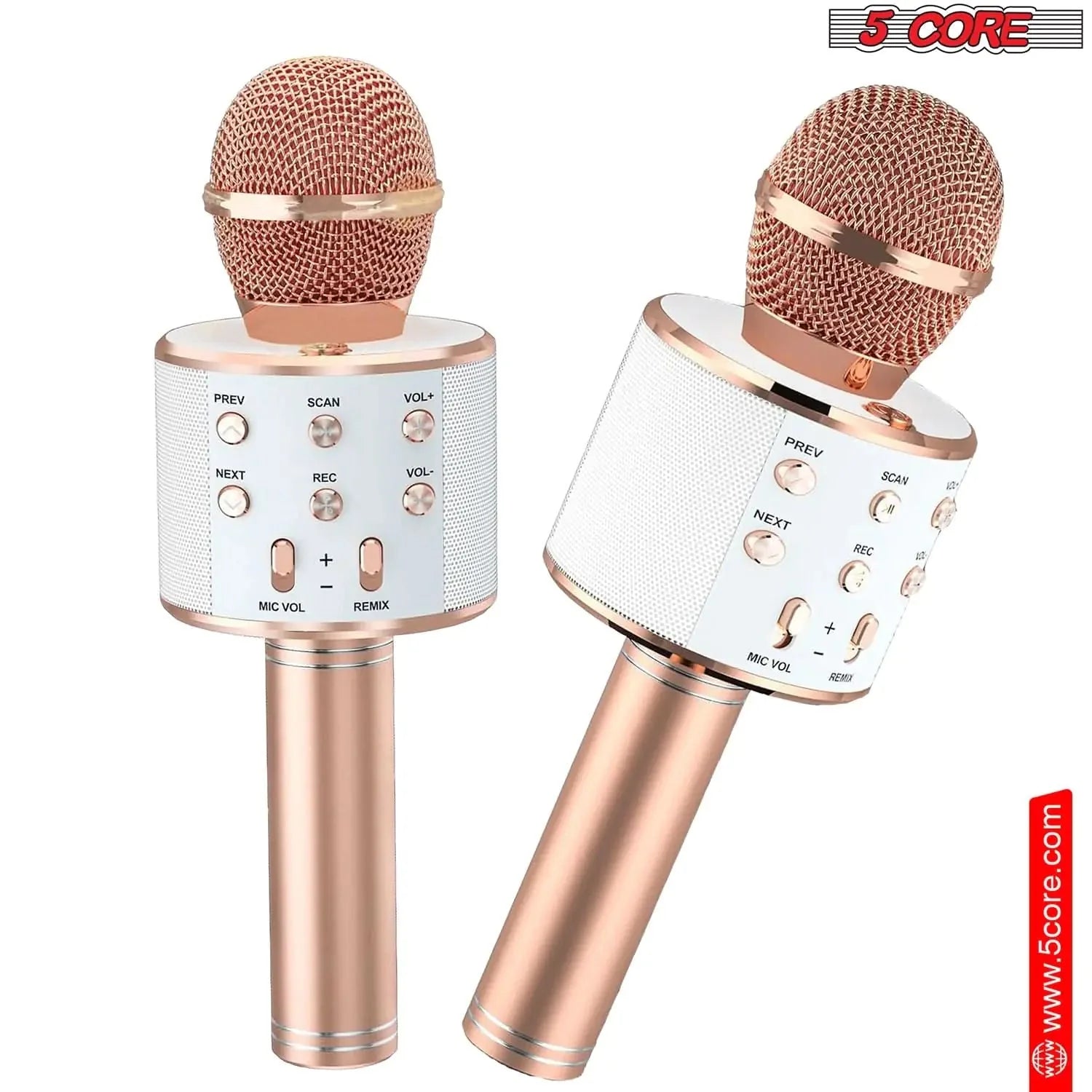 5Core Wireless Karaoke Microphone Bluetooth Mic Portable Handheld Microfonos Inalambricos Anti Spier