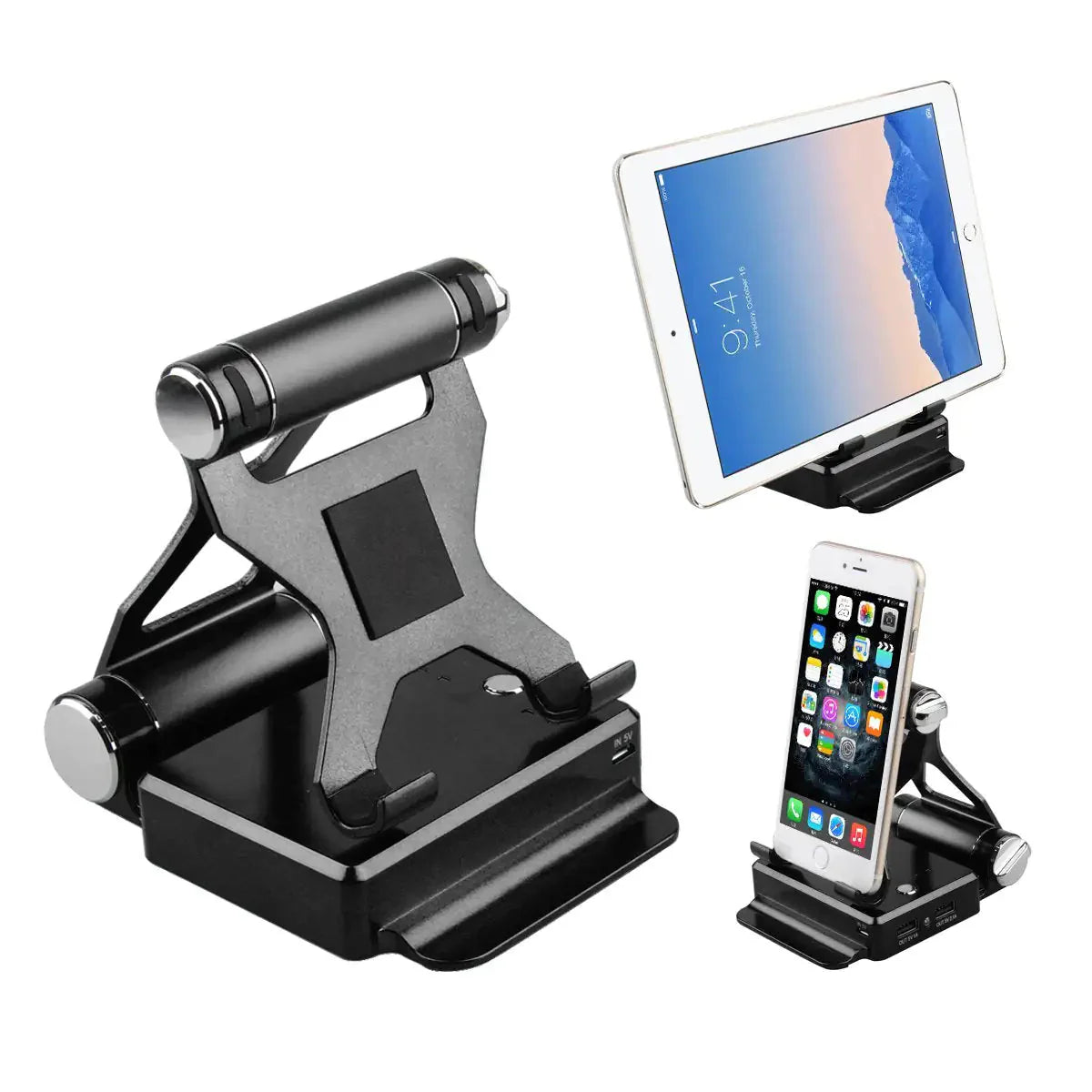 Podium Style Stand With Extended Battery Up To 200% For iPad, iPhone And Other Smart Gadgets Anti Spier