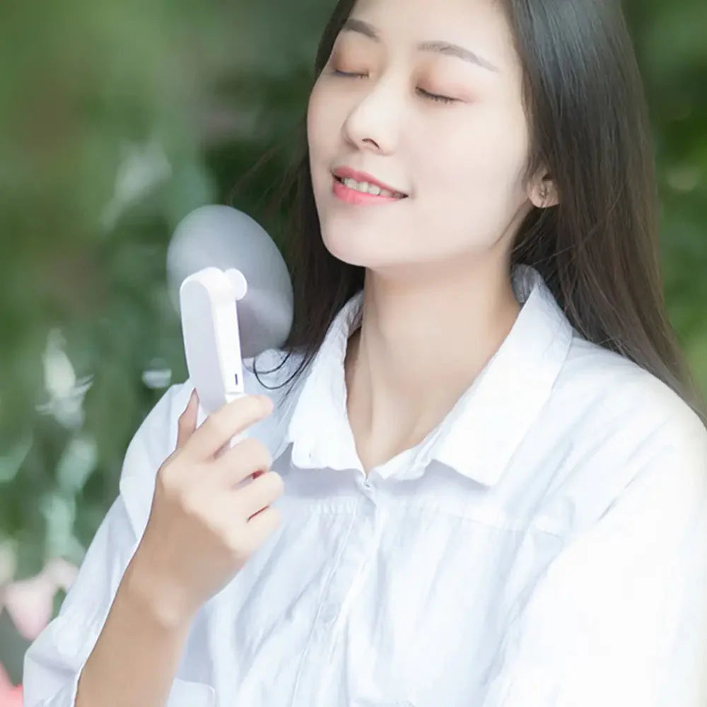 USB Rechargeable Mini Handheld Pocket Fan Anti Spier