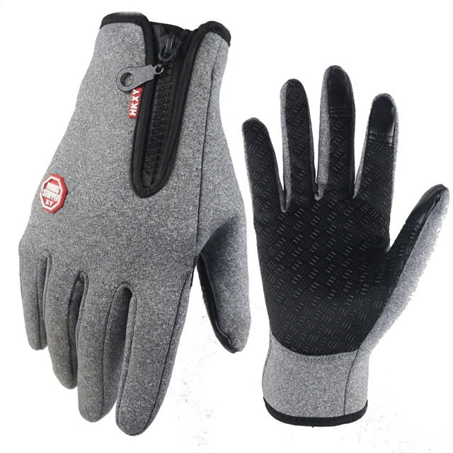 Unisex Touchscreen Thermal Full Finger Gloves Anti Spier