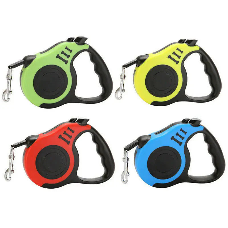 16.5FT Automatic Retractable Dog Leash Pet Collar Automatic Walking Lead Free US Anti Spier