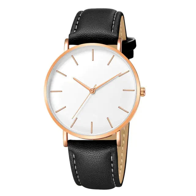 Simple Leather Men's Luxury Watches Anti Spier