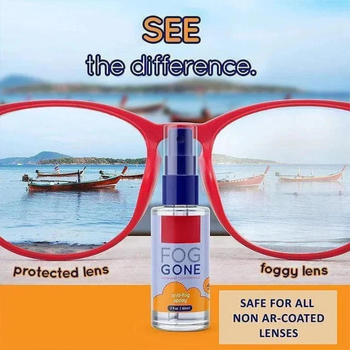 Anti-Fog Spray for Glasses & Non-Anti Reflective Lenses Anti Spier