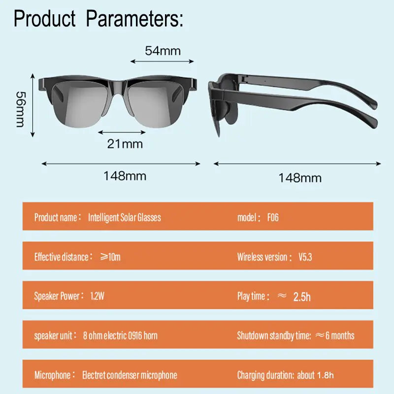Waterproof Bluetooth Sunglasses