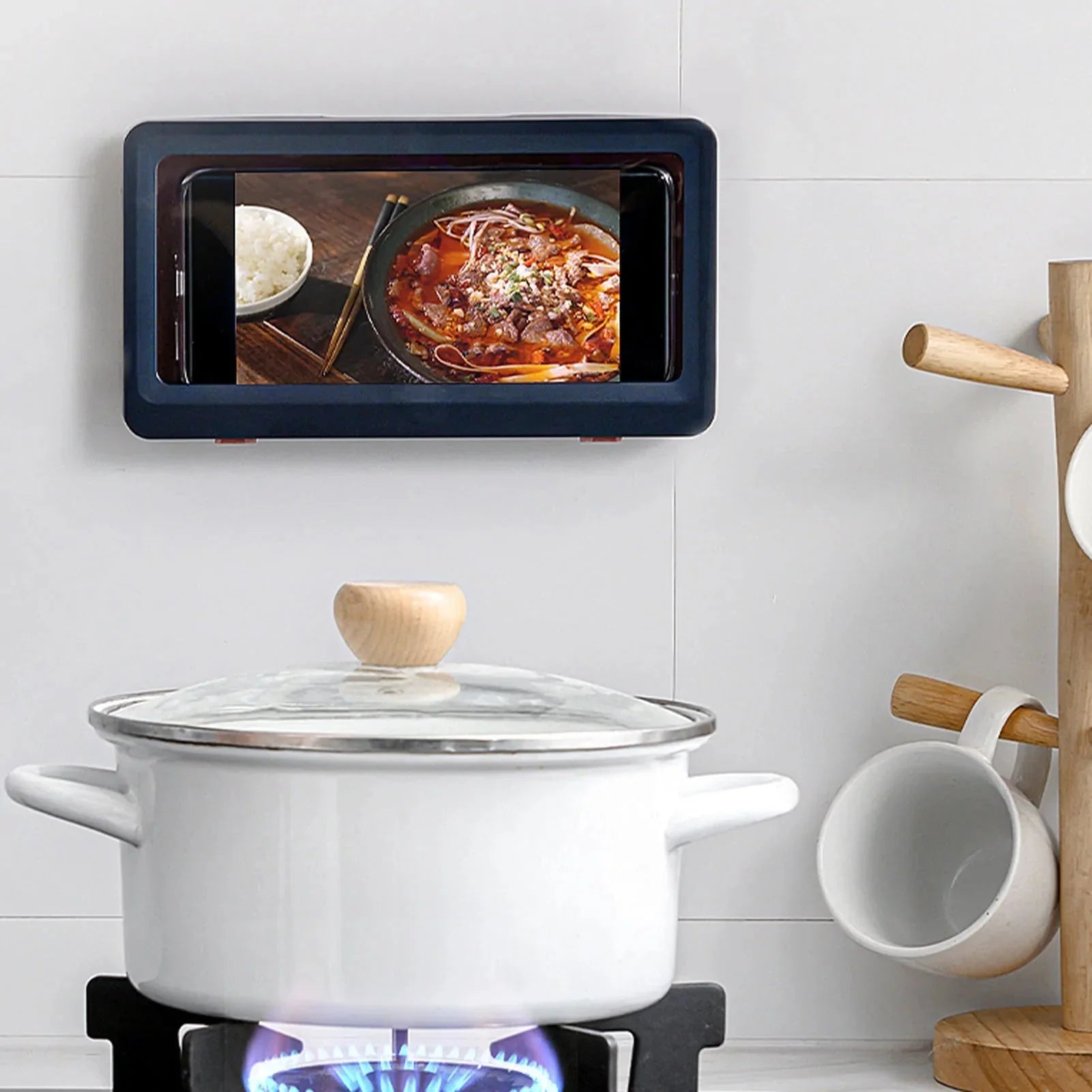 Phone Case Bath Wall Mounted Holder Anti Spier