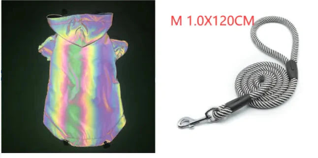 Reflective Windbreaker Hoodie for Dogs – Stylish Pet Coat Anti Spier