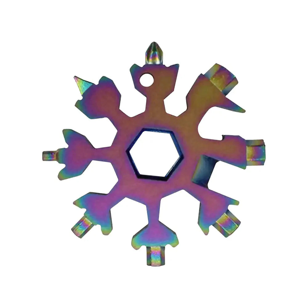 18 in 1 Portable Snowflake Multi Tool Anti Spier