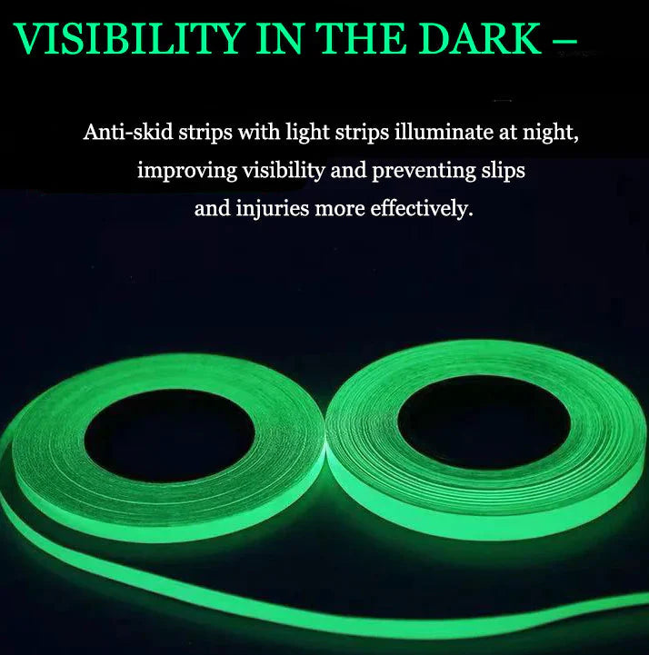 2PC Luminous Tape Self Adhesive Glow In The Dark Wall Sticker Fluorescent Light Anti Spier