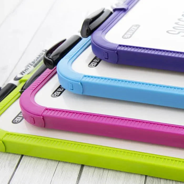 8.5" X 11" Dry Erase Board w/ Marker - 1pc Random Color Anti Spier