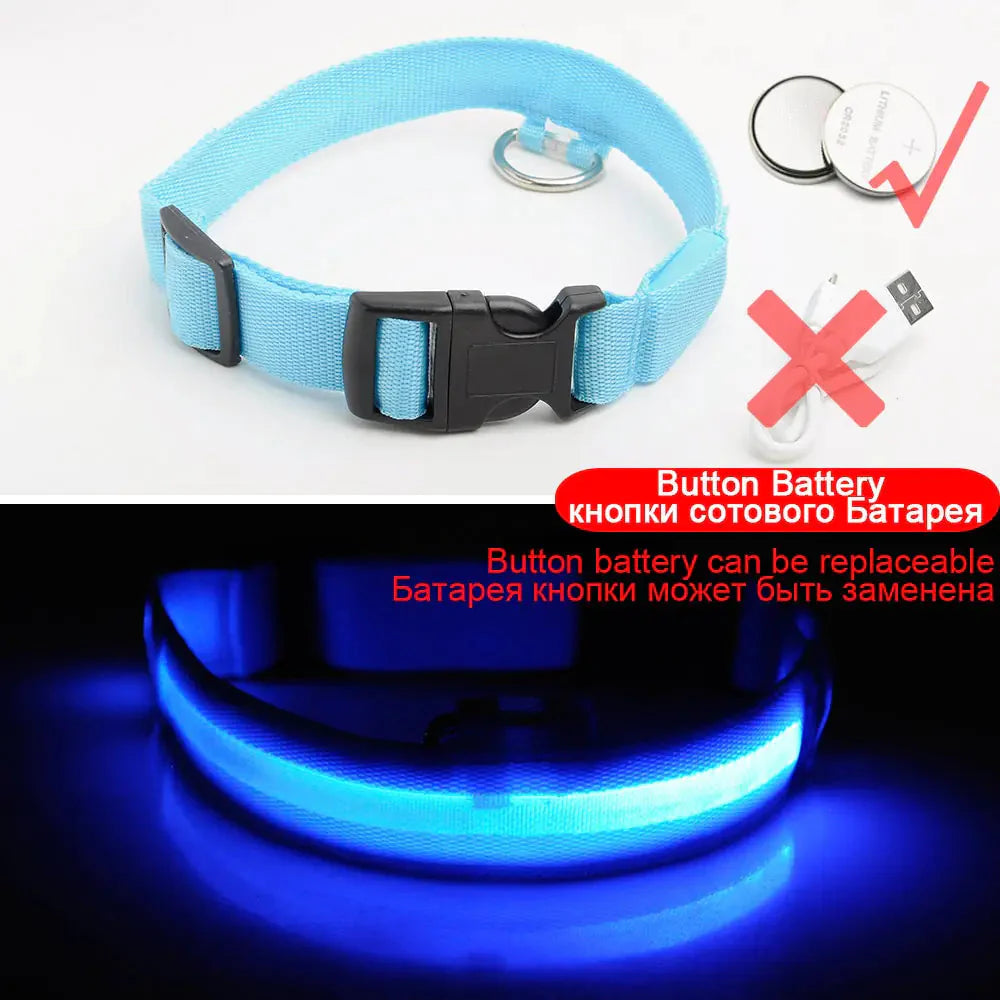 Led Dog Collar Anti-Lost Collar Anti Spier