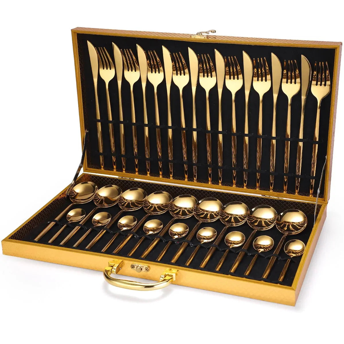 24 Pieces Luxury Cutlery Set Anti Spier