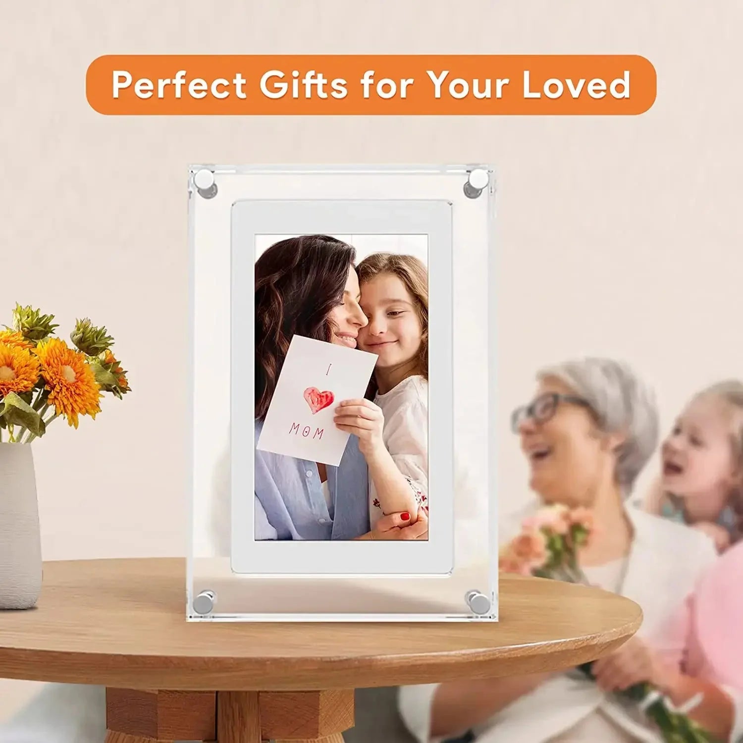 Acrylic Digital Photo Frame Gift Anti Spier