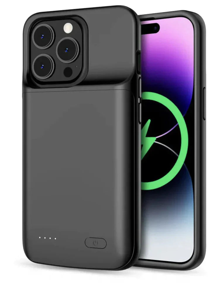 6800mAh Slim Battery Charger Case for iPhone 11-15 Pro Max & XR/XS Anti Spier