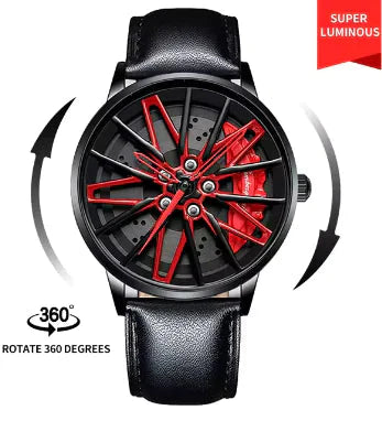 360° Rotate Wheel Watches For Men Anti Spier
