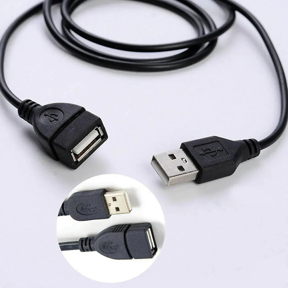 6FT USB 2.0 Male to Female Extension Data Charger Cable Cord Adapter M/F 6 Feet Anti Spier