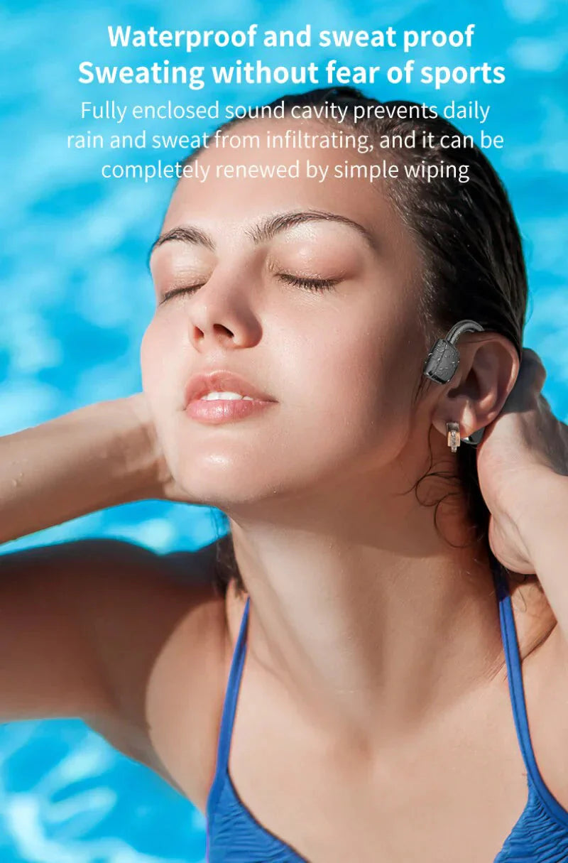 Bone Conduction Headphones Bluetooth 5.1 Wireless Headset Earbuds Outdoor Sport Anti Spier