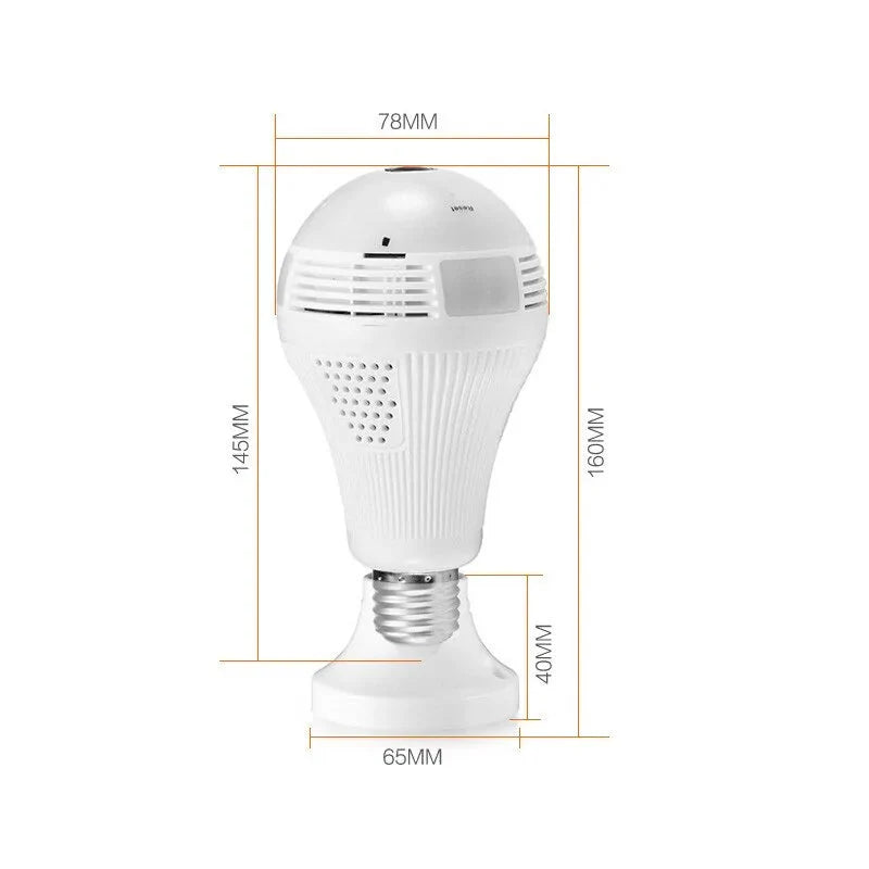 Panoramic Light Bulb Camera Anti Spier