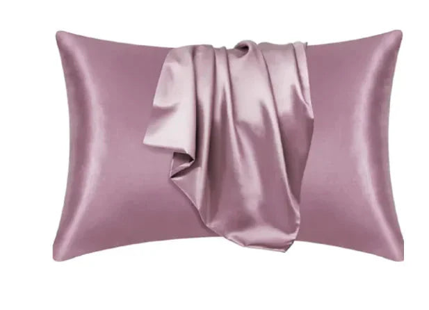 Silk-like Solid Color Pillowcase Anti Spier